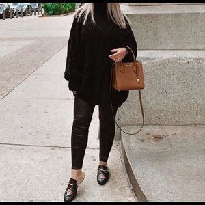 Black oversized sweater.